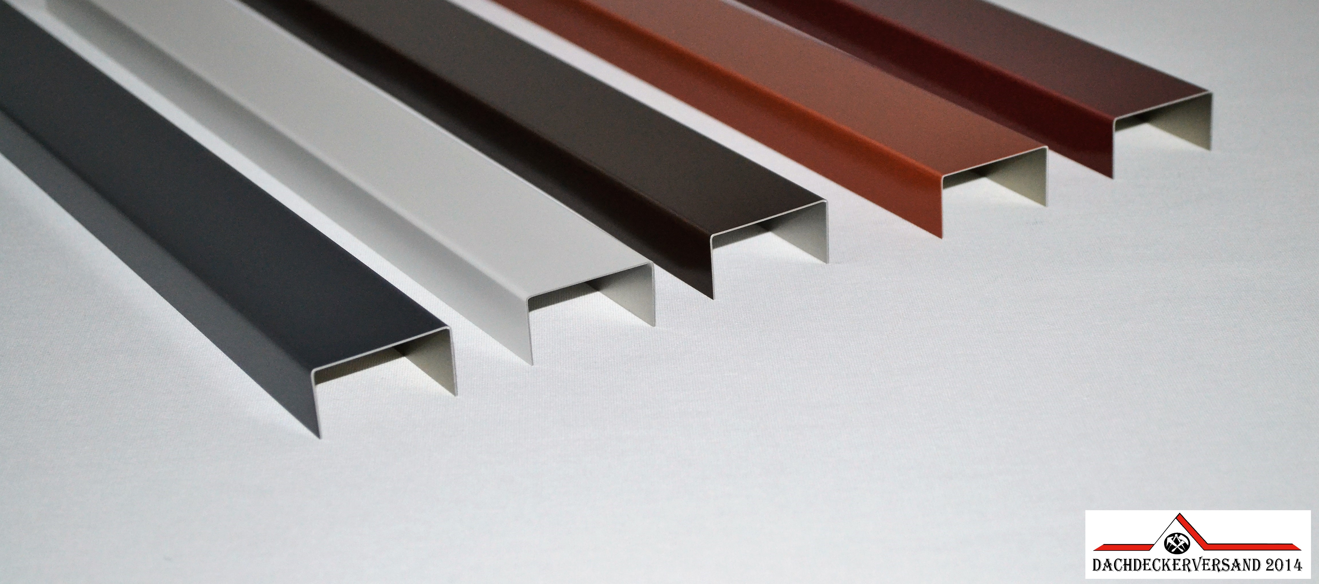 U-Blech U-Form U-Profil U-Winkel Winkelblech U-Profil U-Blechprofil Aluminium farbig 0,8 mm 2 m lang