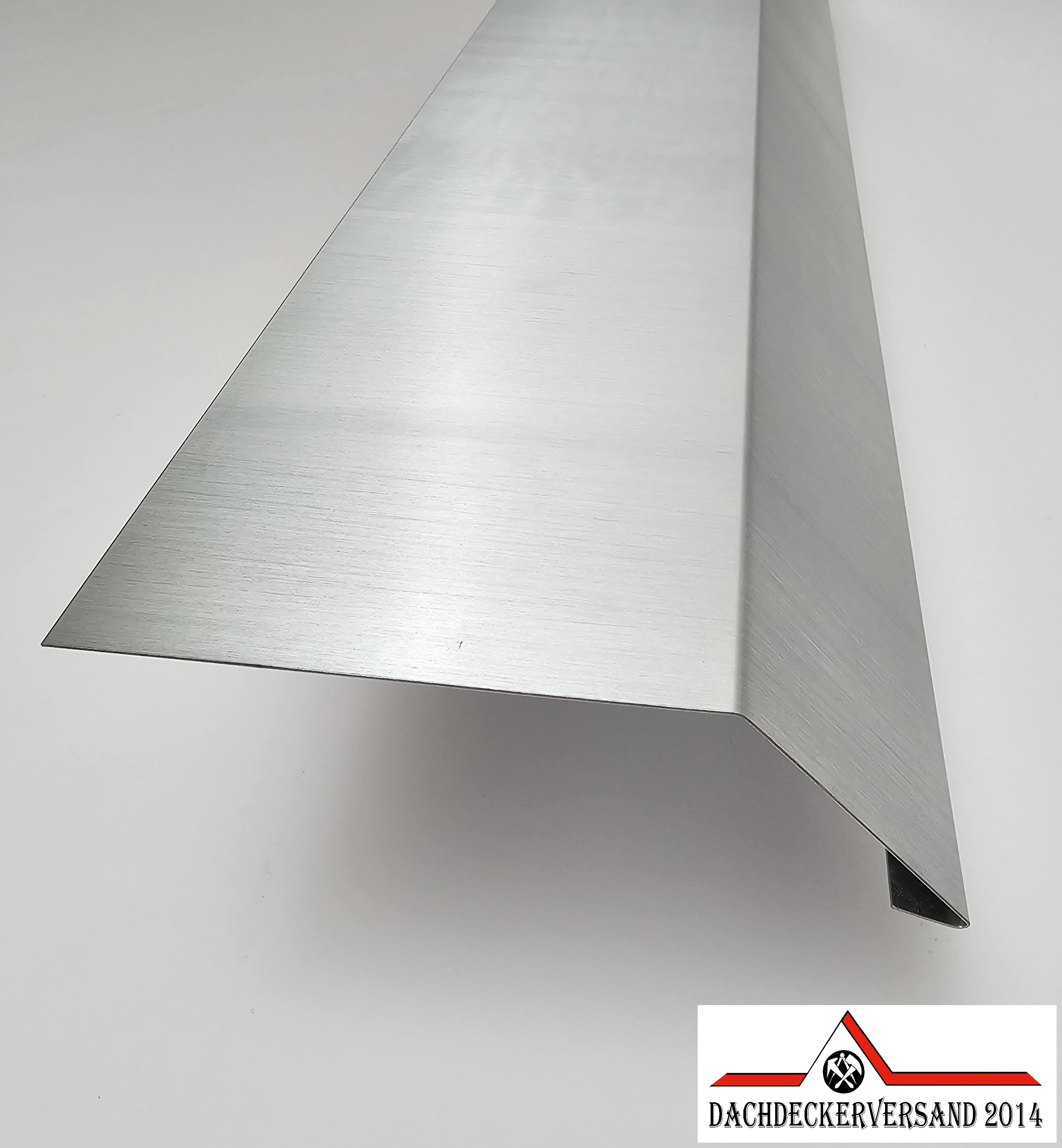 1 m lang Rinneneinhang Traufblech Dachblech Dach Zink Titanzink 0,7 mm stark