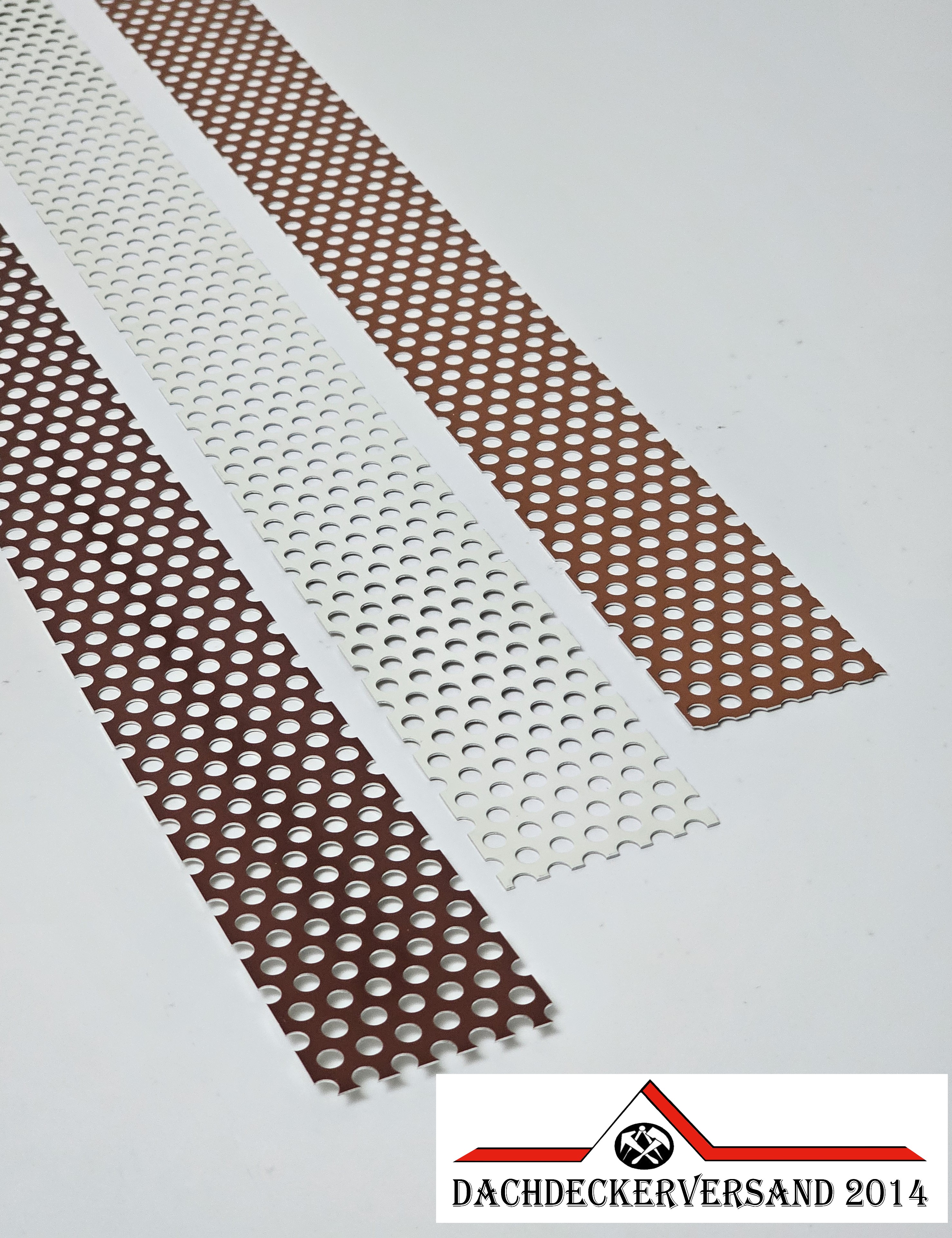 2 m Lochblechstreifen Lochblech Blechstreifen Alustreifen Streifenblech Alu Aluminium farbig 0,8 mm stark 
