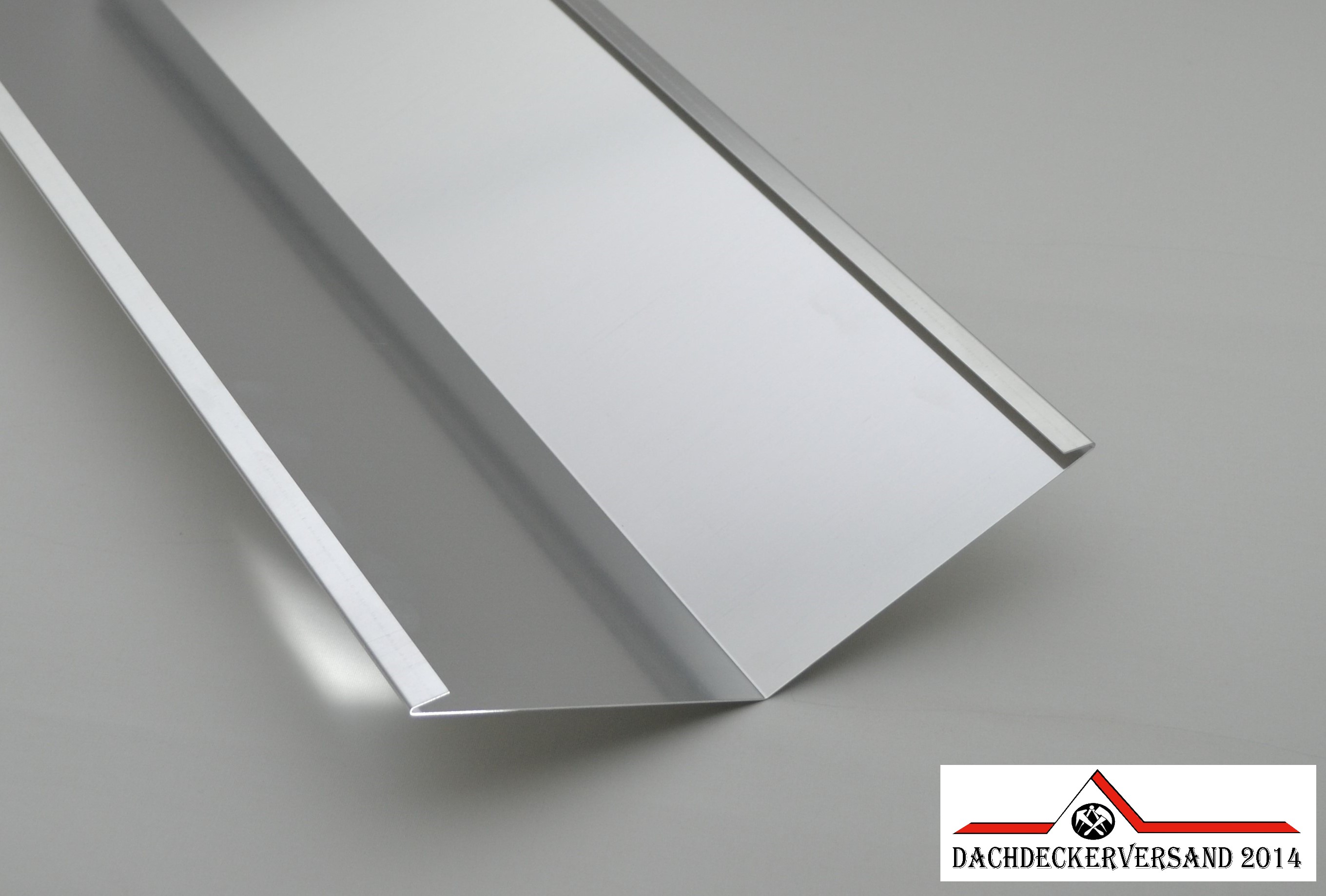 1 m lang Kehlblech Dachblech Kehle Aluminium Alu natur 0,8 mm stark 