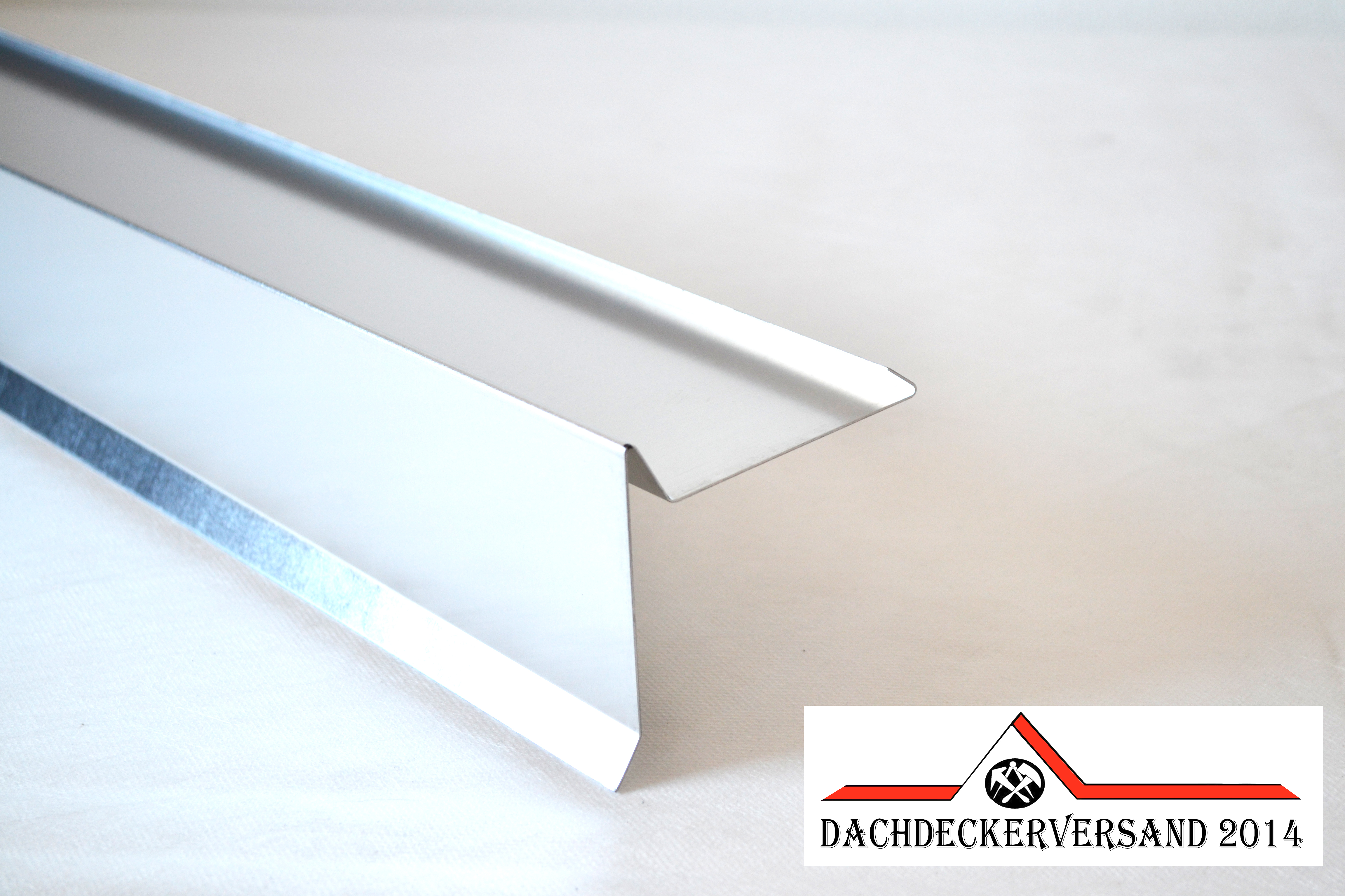 1 m Ortblech Ortgang Ortgangblech Dachblech Dach Alu Aluminium 0,8 mm stark (Form E)