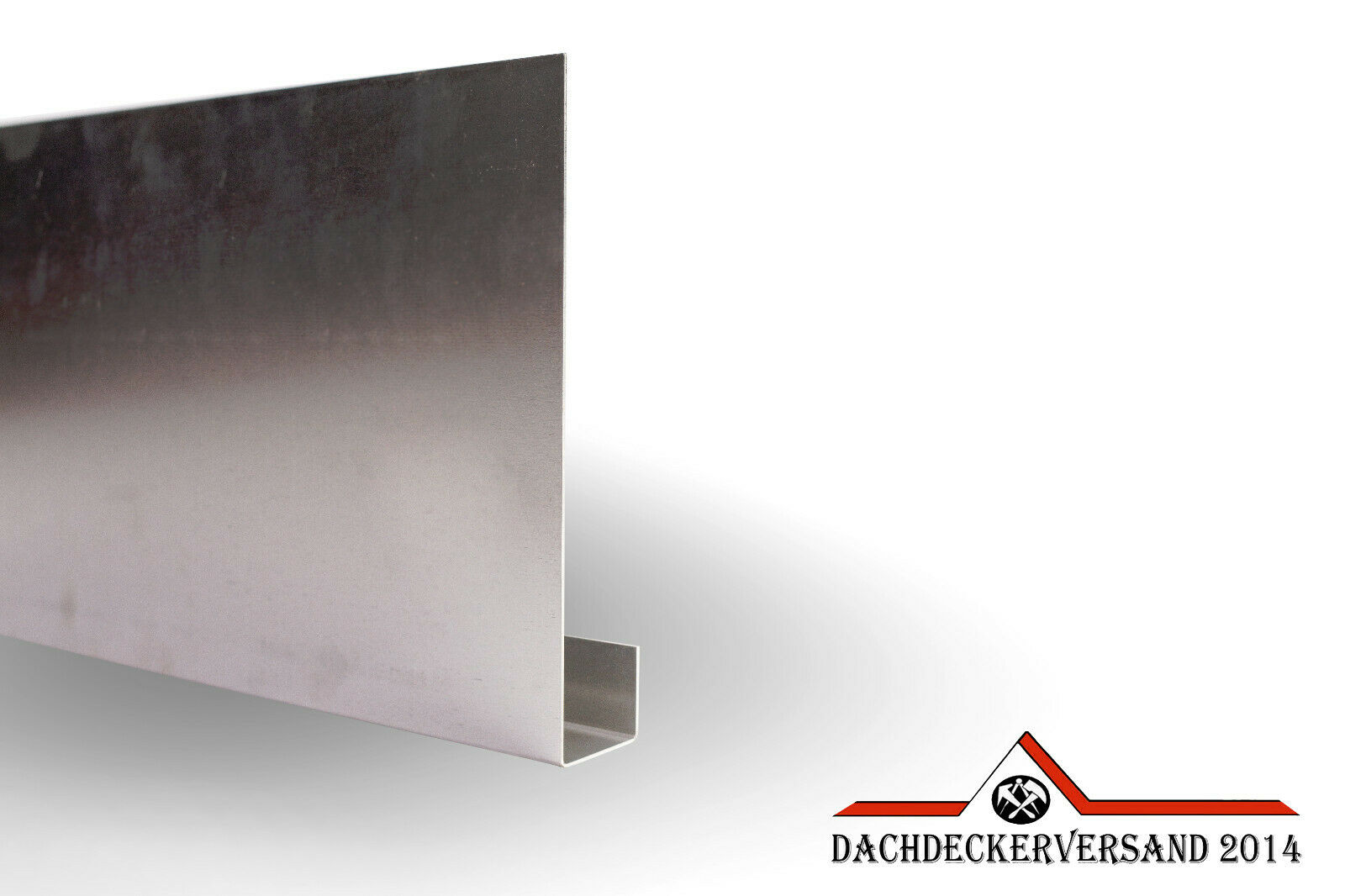2 m Ortblende Ortgangbrettverkleidung Ortgangblende Dachblende Alu natur 0,8 mm (Form C)