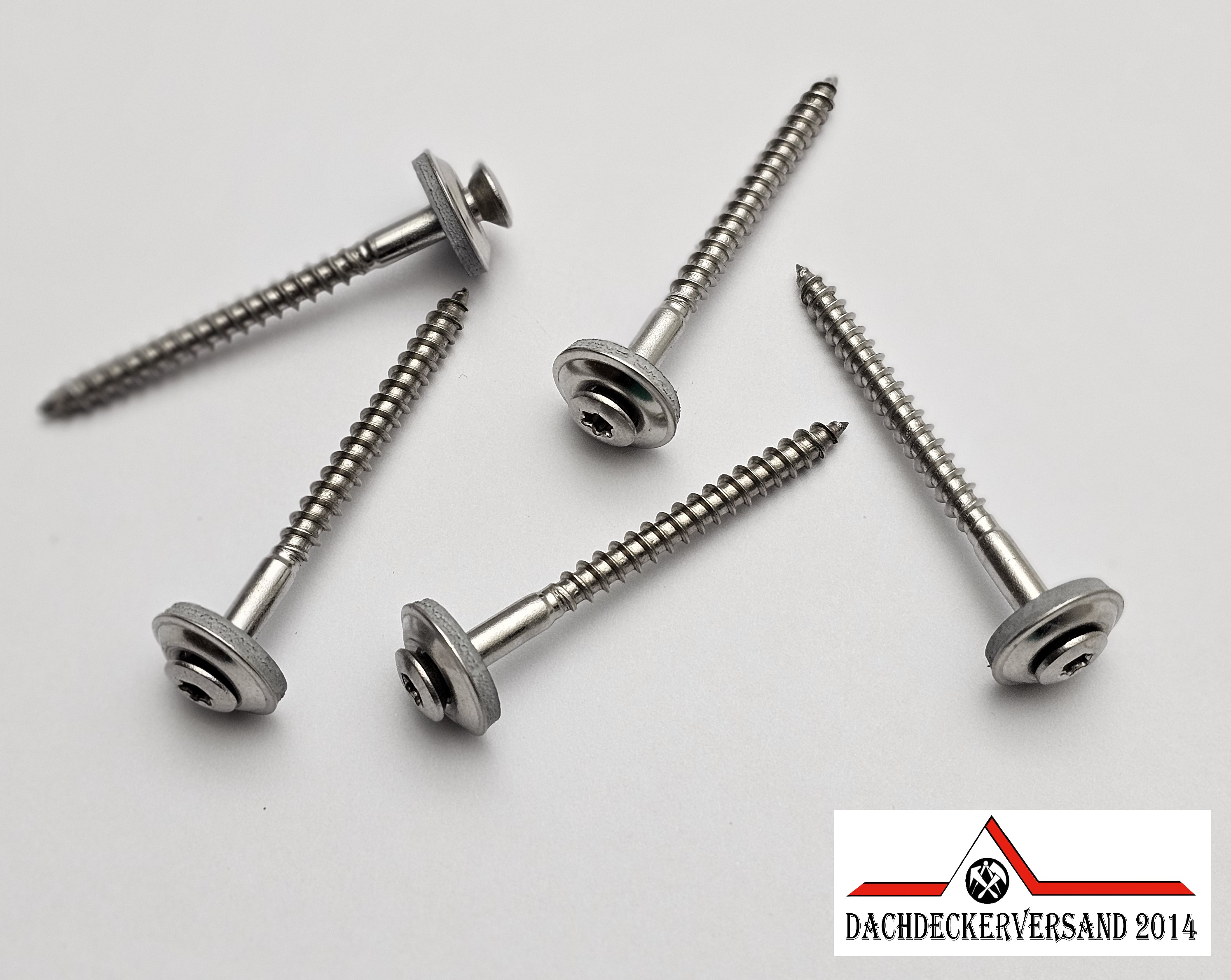 4,5 x 55 mm Spenglerschrauben Edelstahl A2 mit Dichtscheibe Schraube Spenglerschraube - 25 Stück 