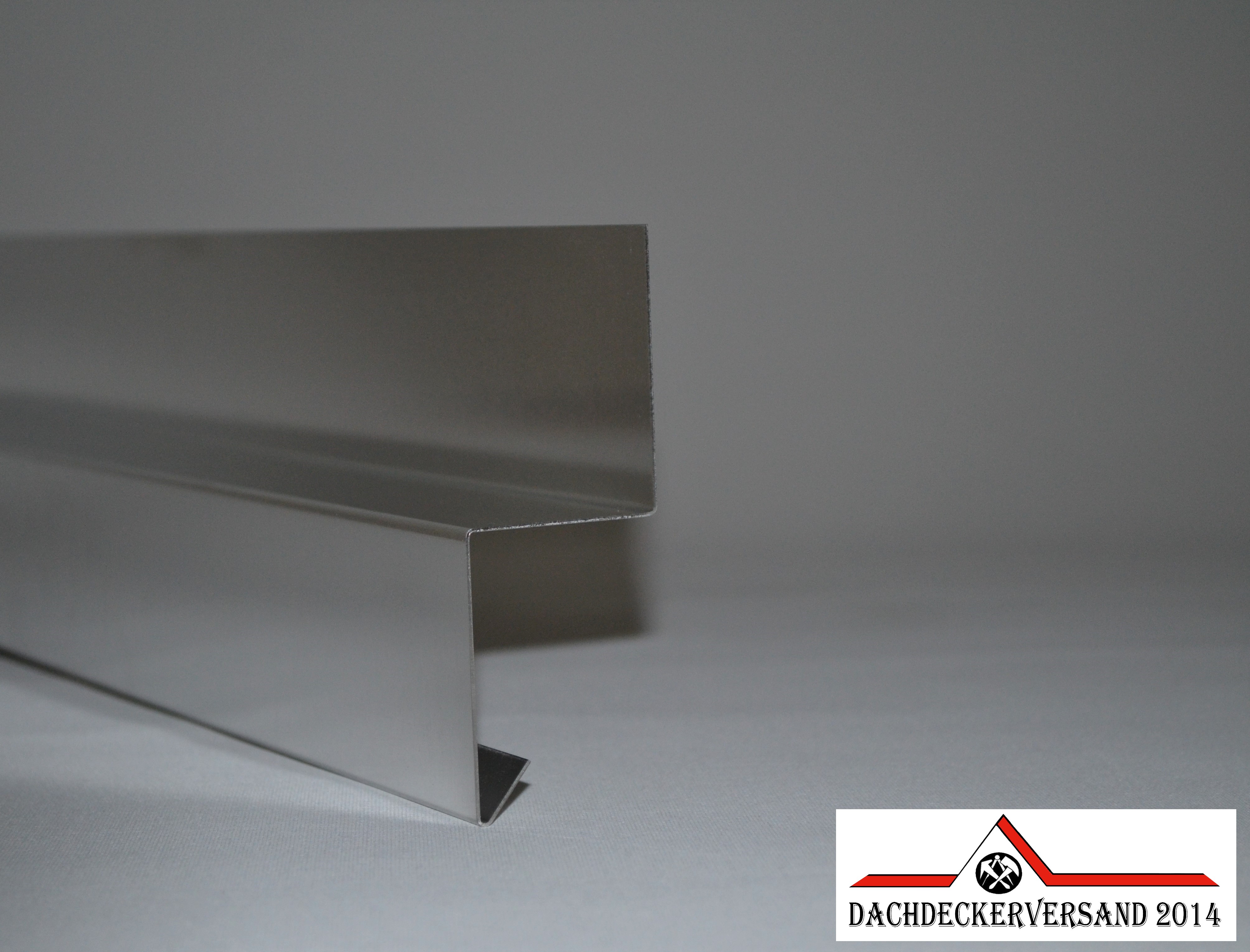 1 m Tropfblech Kantblech Wandwinkel Wandblech Aluminium Alu natur  0,8 mm stark 
