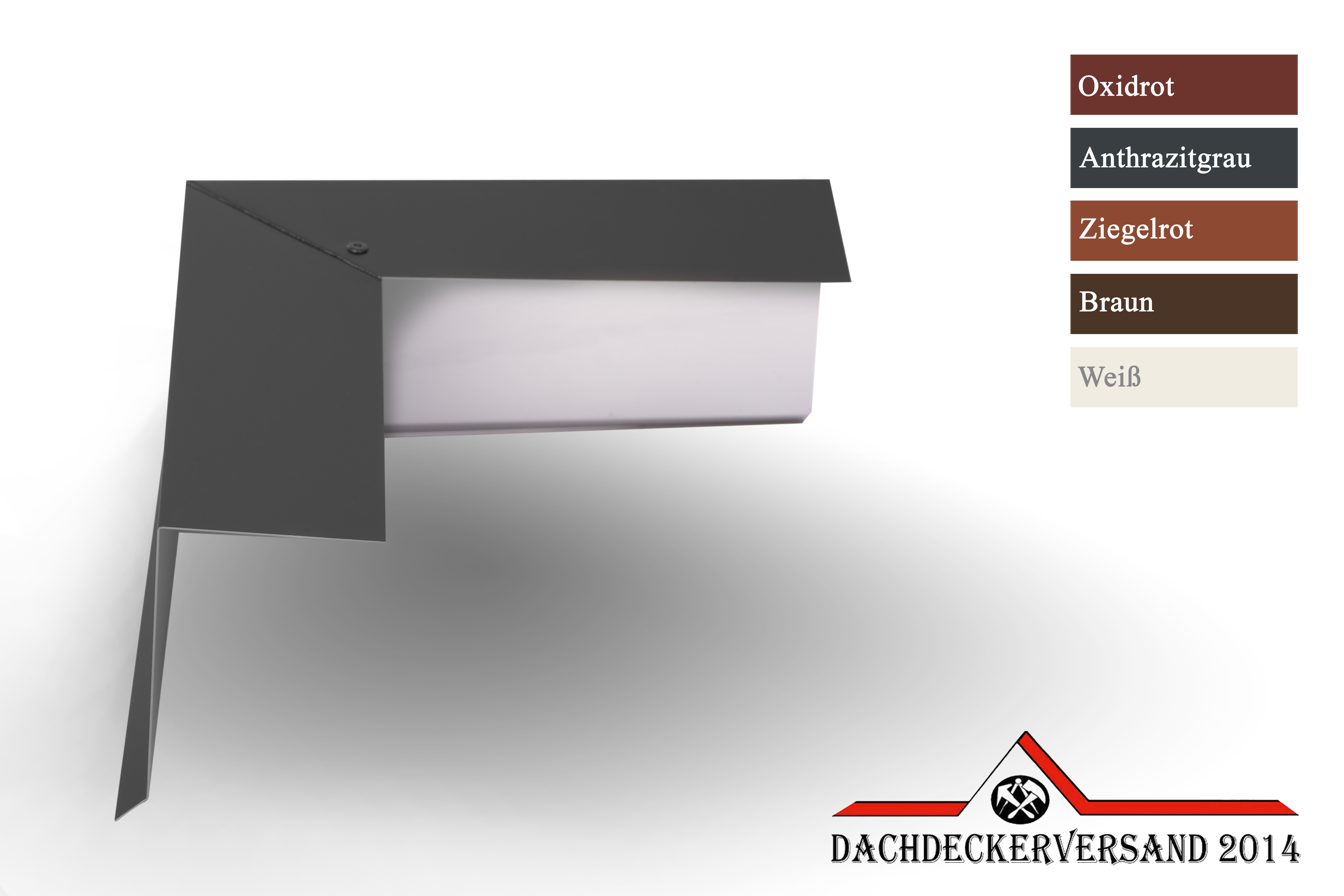 90° Ecke Ortecke Außenecke für Ortgangblech Ortblech Material auswählbar (Form A)