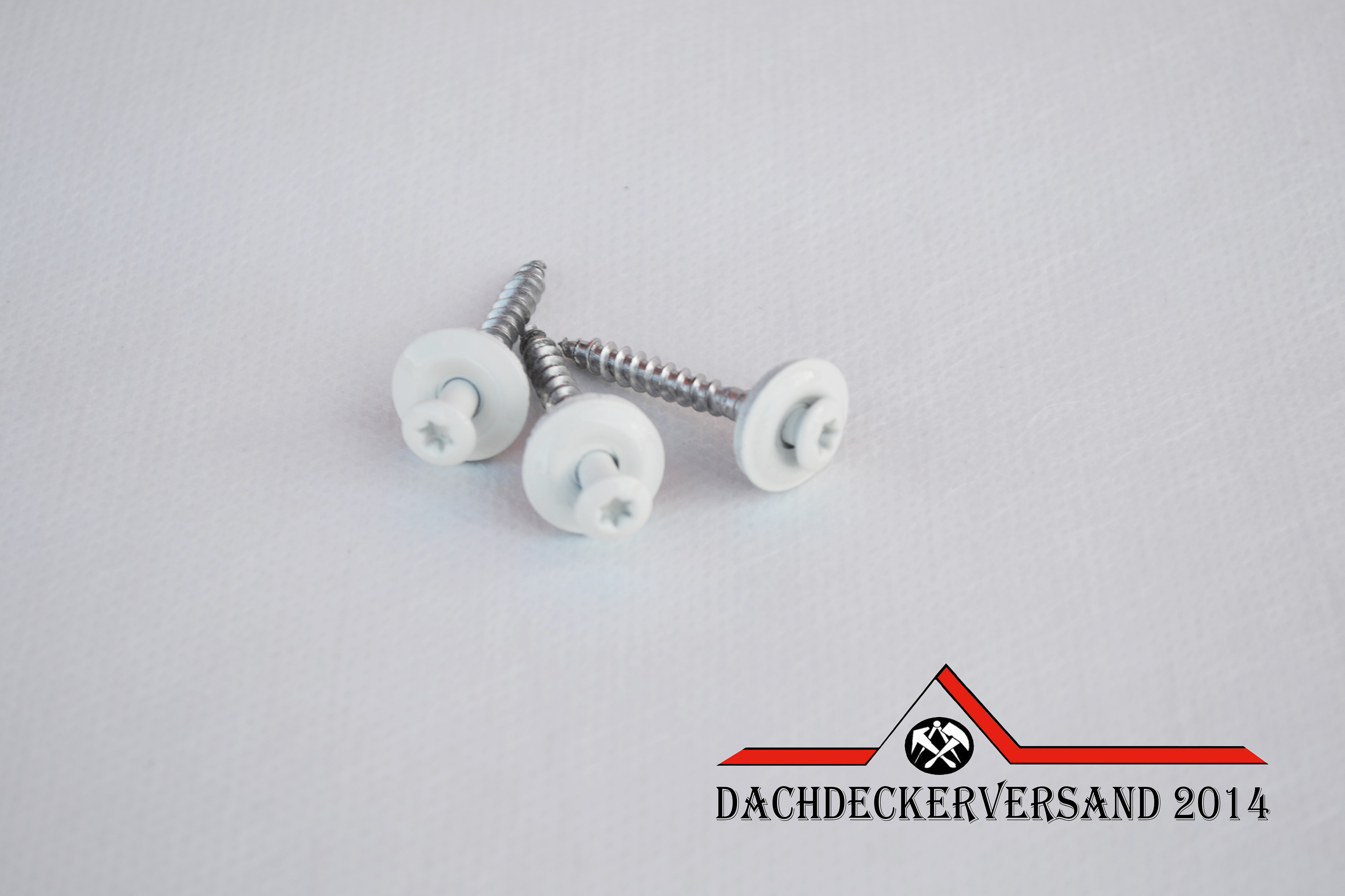 4,5 x 35 mm Spenglerschrauben mit Dichtscheibe farbig - 25 Stück