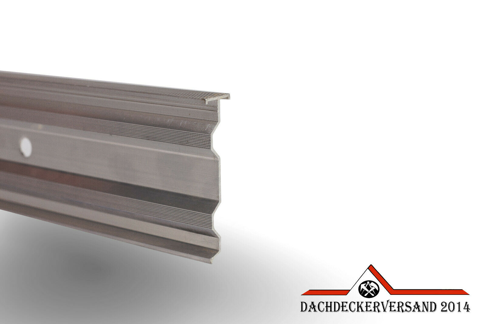 2m Kappleiste Aluminium stranggepresst wahlweise mit Blende und Verbinder 