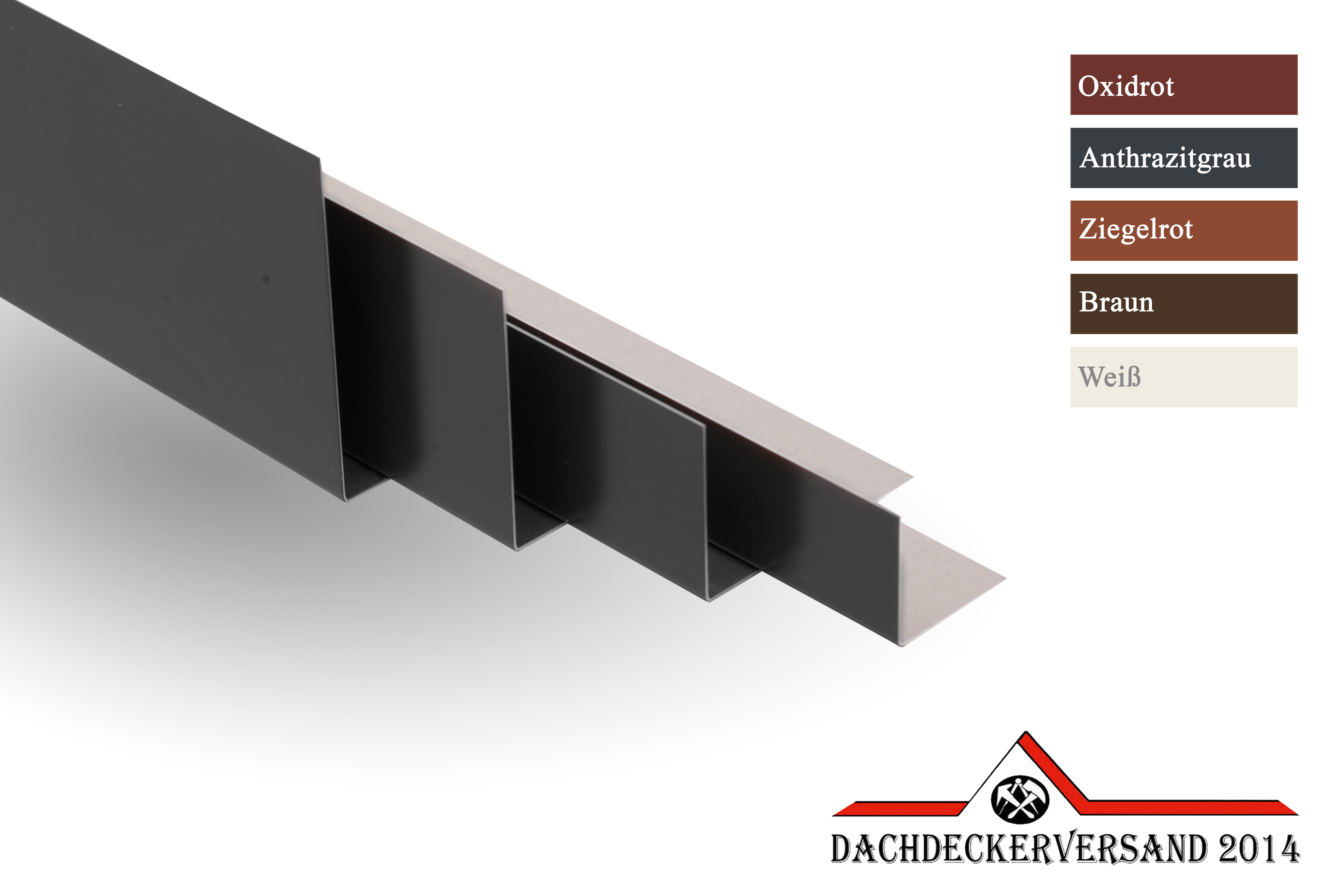 1m Winkelblech Blechwinkel Abschlussblech Abschlusswinkel Abschlusskante Kantwinkel Aluminium farbig 0,8 mm stark