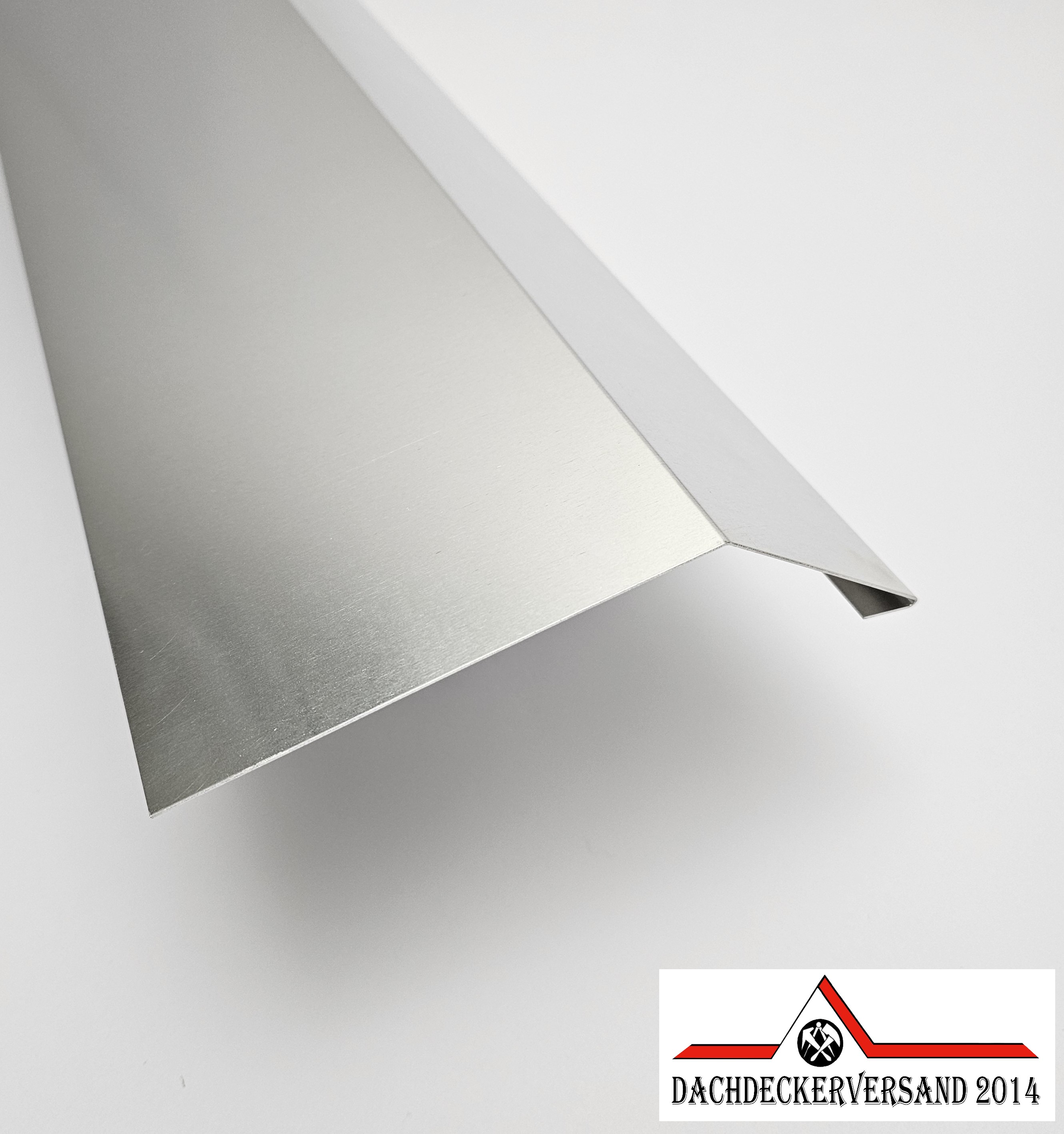 1 m lang Rinneneinhang Traufblech Dachblech Dach Alu Aluminium 0,8 mm stark